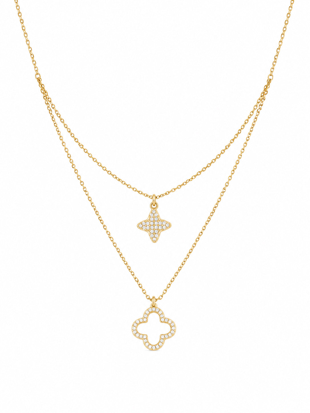 Layer Clover Necklace