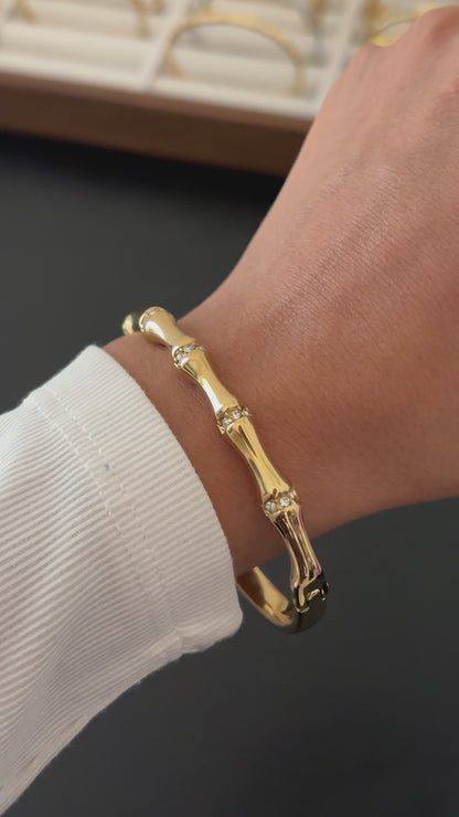 Diamond Bamboo Cuff
